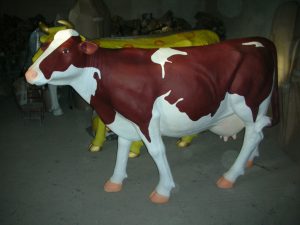 Deko Kuh Red Holstein lebensgross GFK
