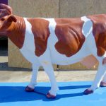 Deko Kuh Red Holstein lebensgross GFK