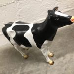 Deko Kuh Holstein mittel Polyresin