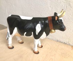 Deko Kuh klein Polyresin