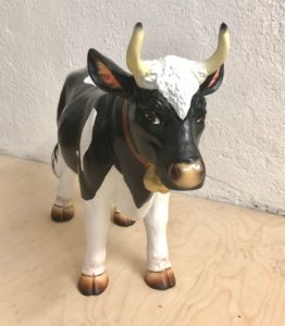 Deko Kuh klein Polyresin